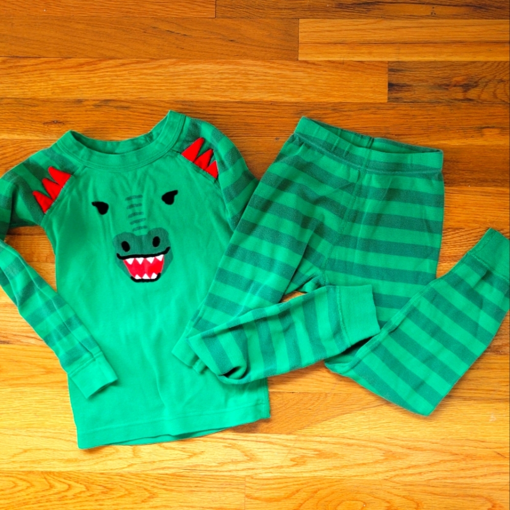 Hanna Andersson green pajamas